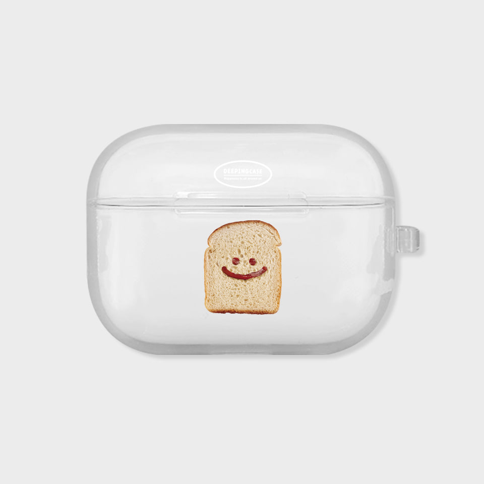 [에어팟 프로] 스마일 잼 식빵 * R series - 투명